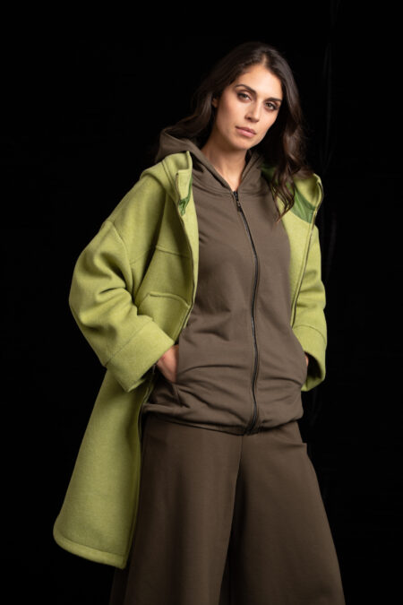 FELPA C/CAPP FULL ZIP E STAMPA