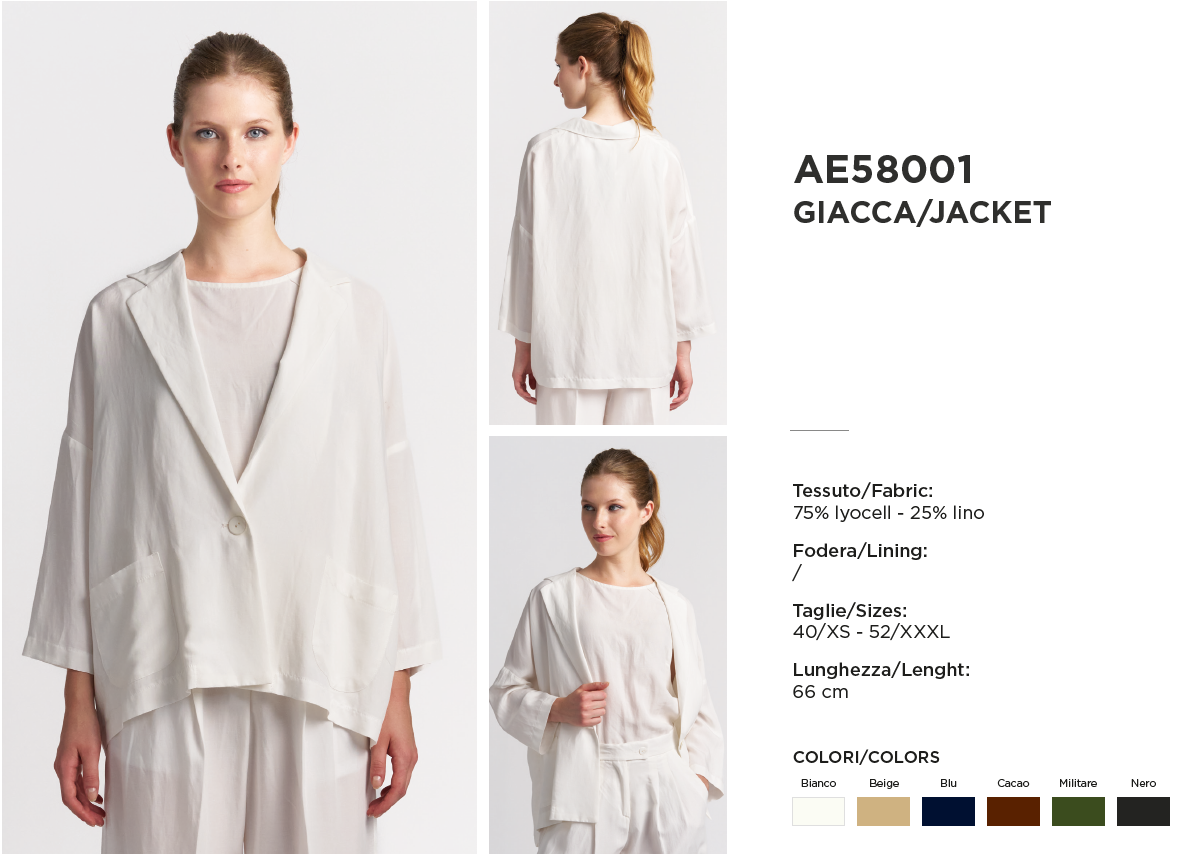 GIACCA MOD. AE58001CM - immagine 2