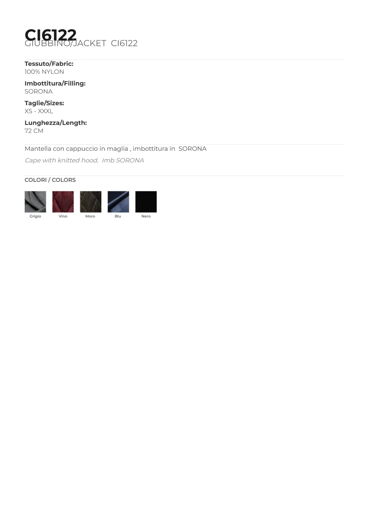 GIUBBINO/JACKET MOD. CI6122 - Image 5