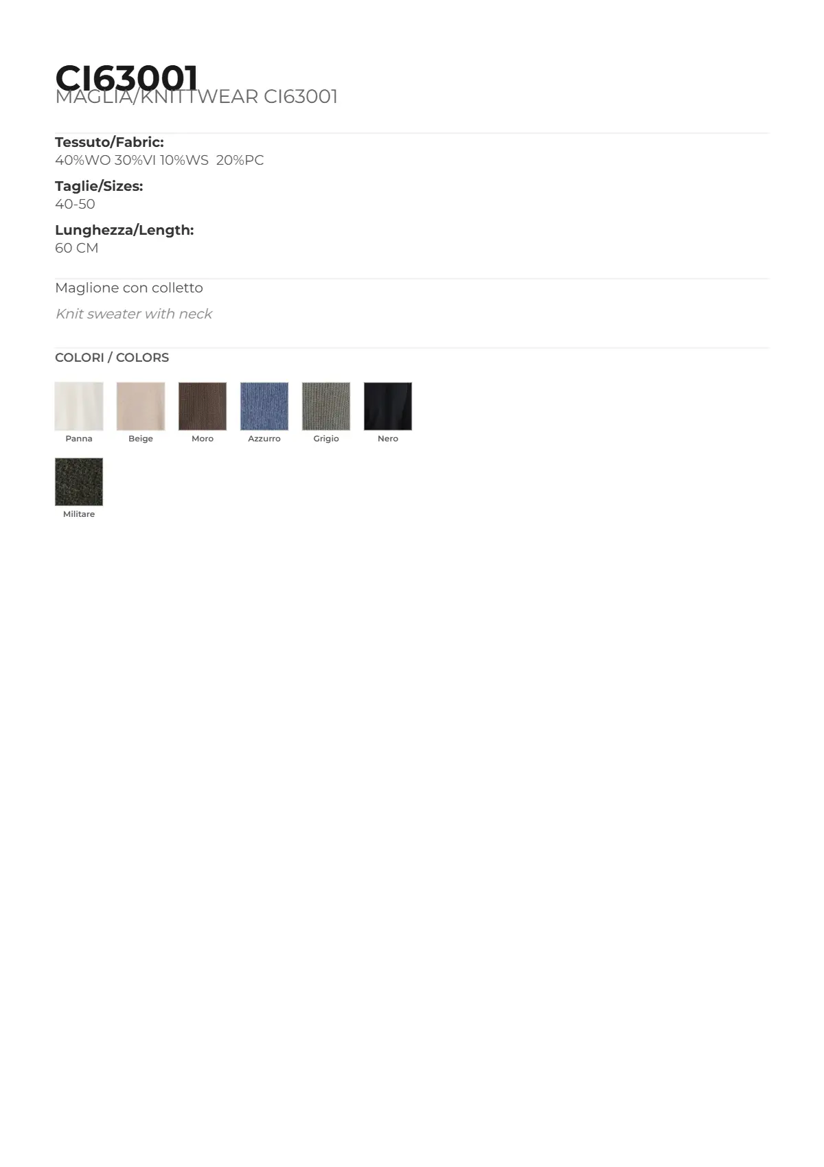 MAGLIONE/SWEATER MOD.CI63001 - Image 3