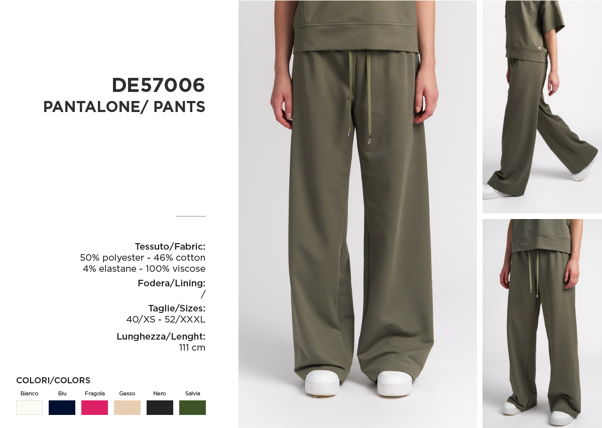 PANTALONE MOD. DE57006CM - immagine 2