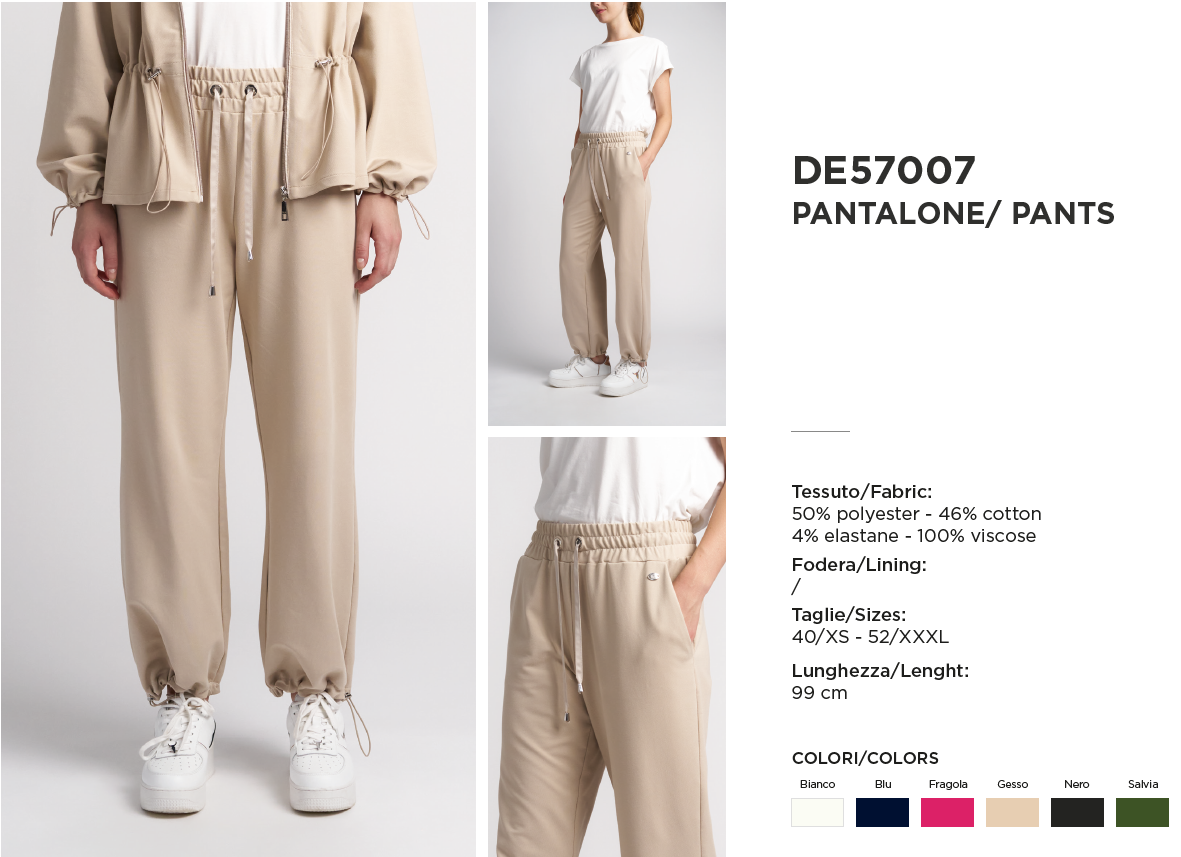 PANTALONE MOD. DE57007CM - immagine 2