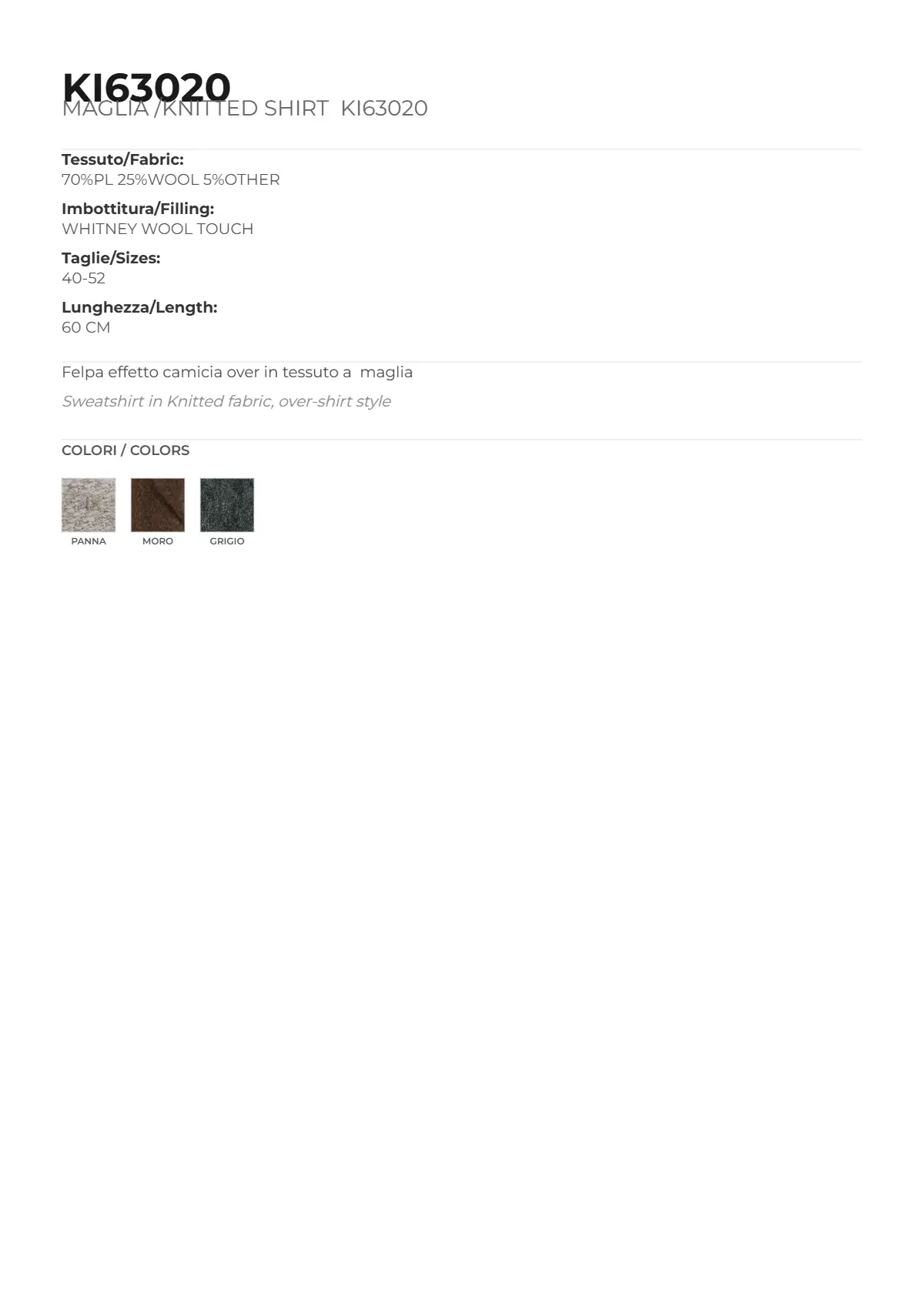 FELPA/SWEATER MOD. KI63020 - immagine 5