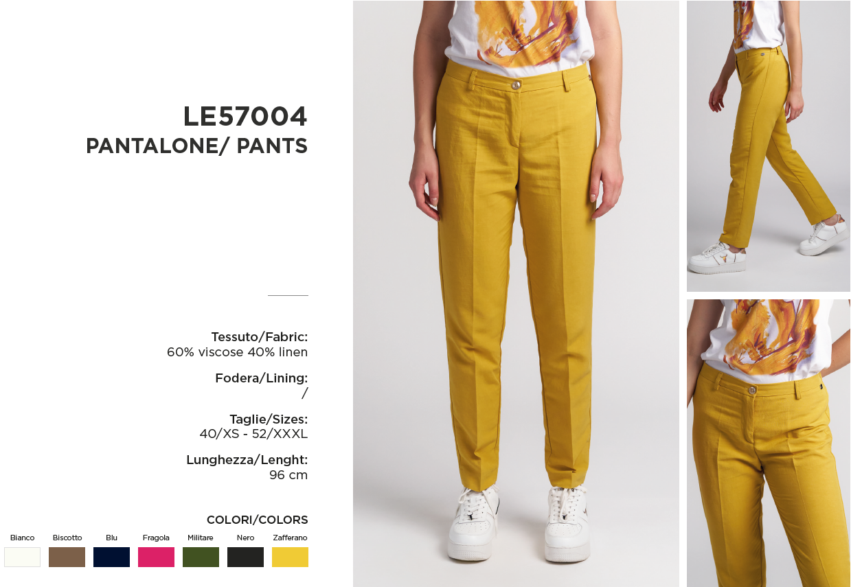 PANTALONE MOD. LE57004CM - immagine 2
