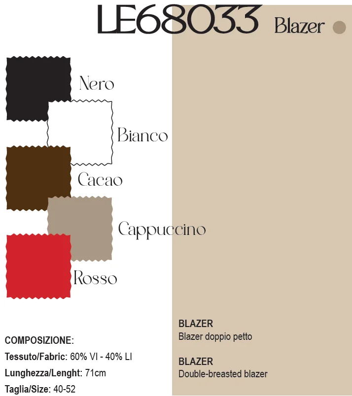 GIACCA MOD. LE68033CM - immagine 2