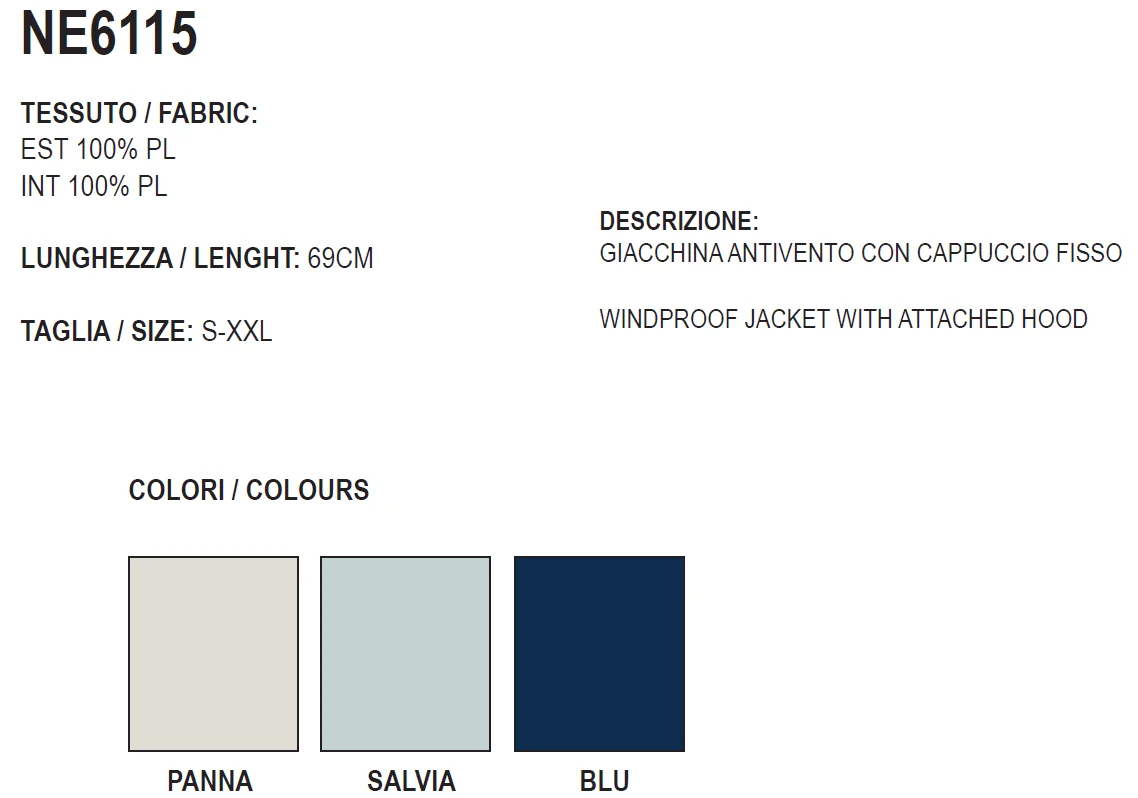 GIUBBINO/JAQ MOD. NE6115 - immagine 2