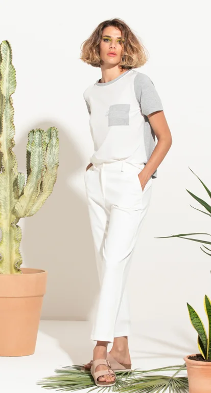 MAGLIA JERSEY E GEORGETTE C/STAMPA