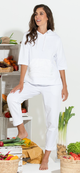 PANTALONE IN FELPA C/BASCHINA