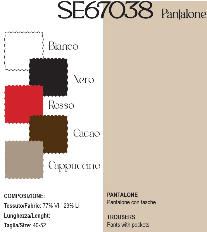 PANTALONE MOD. SE67038CM - Image 2