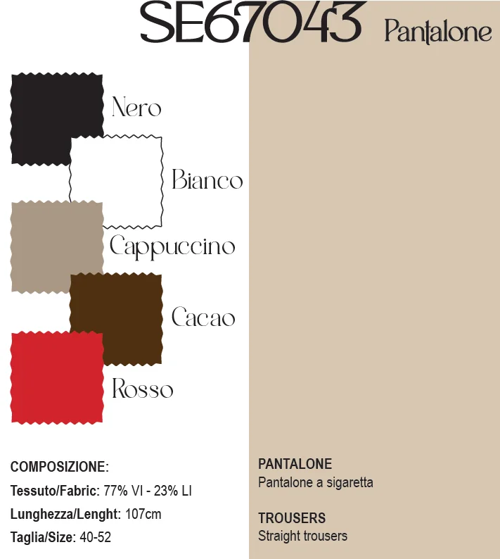 PANTALONE MOD. SE67043CM - Image 2