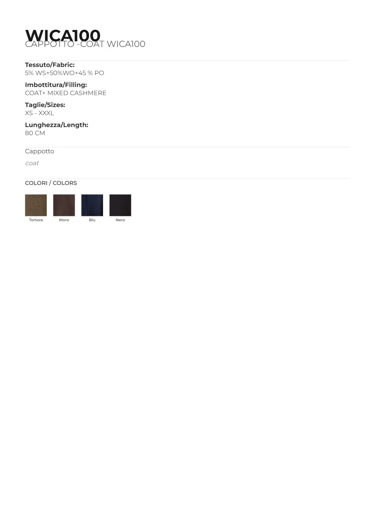 CAPPOTTO MOD.WICA100 - immagine 4