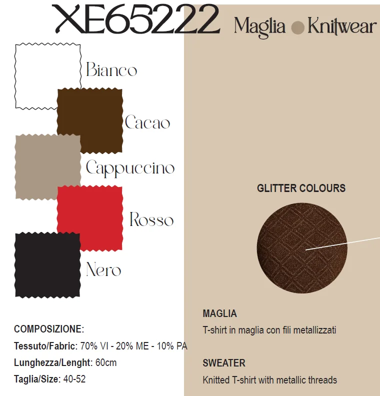 MAGLIA GIROCOLLO MOD.XE65222 - immagine 2