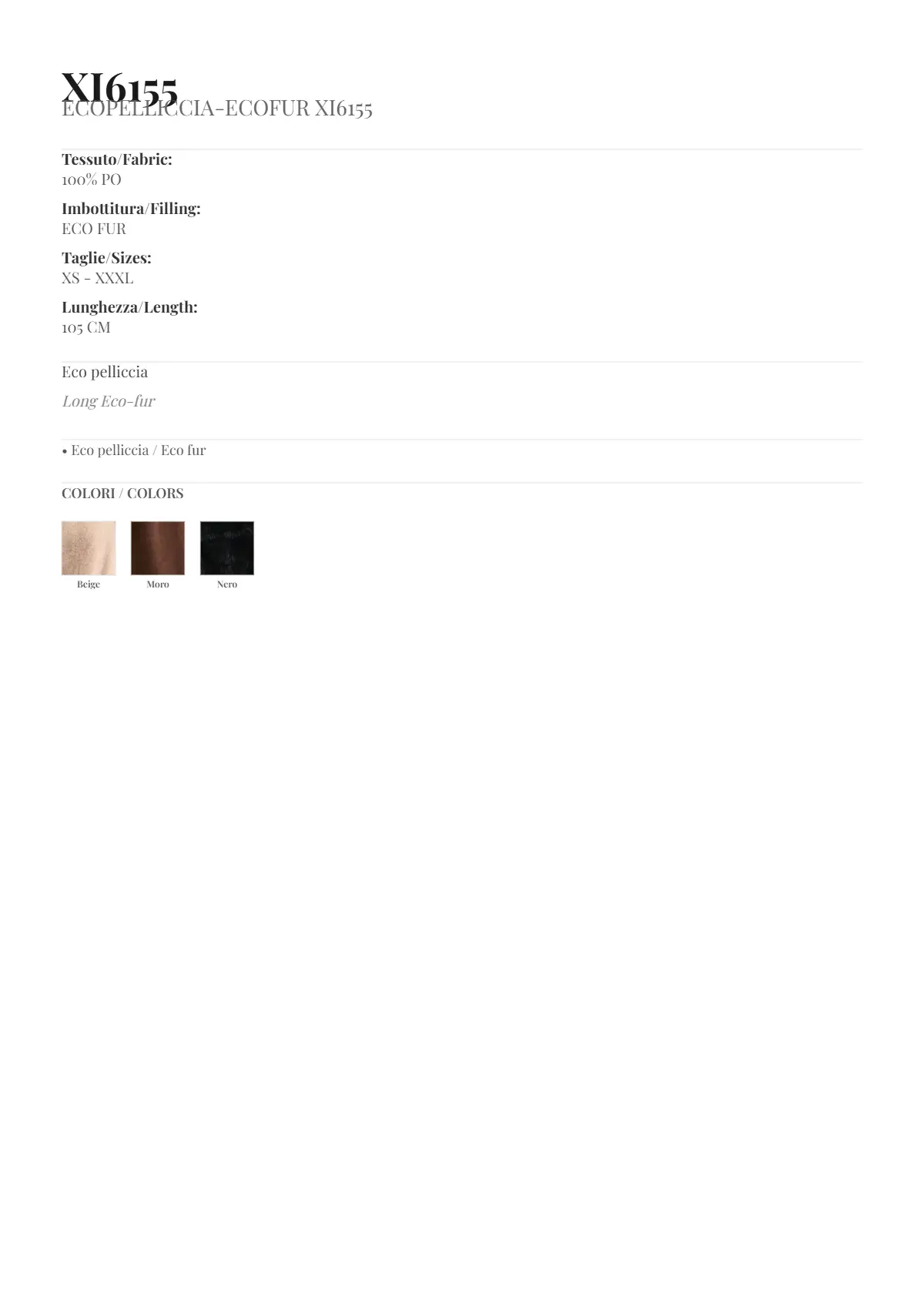 ECOPELLICCIA/ECOFUR MOD. XI6155 - Image 2