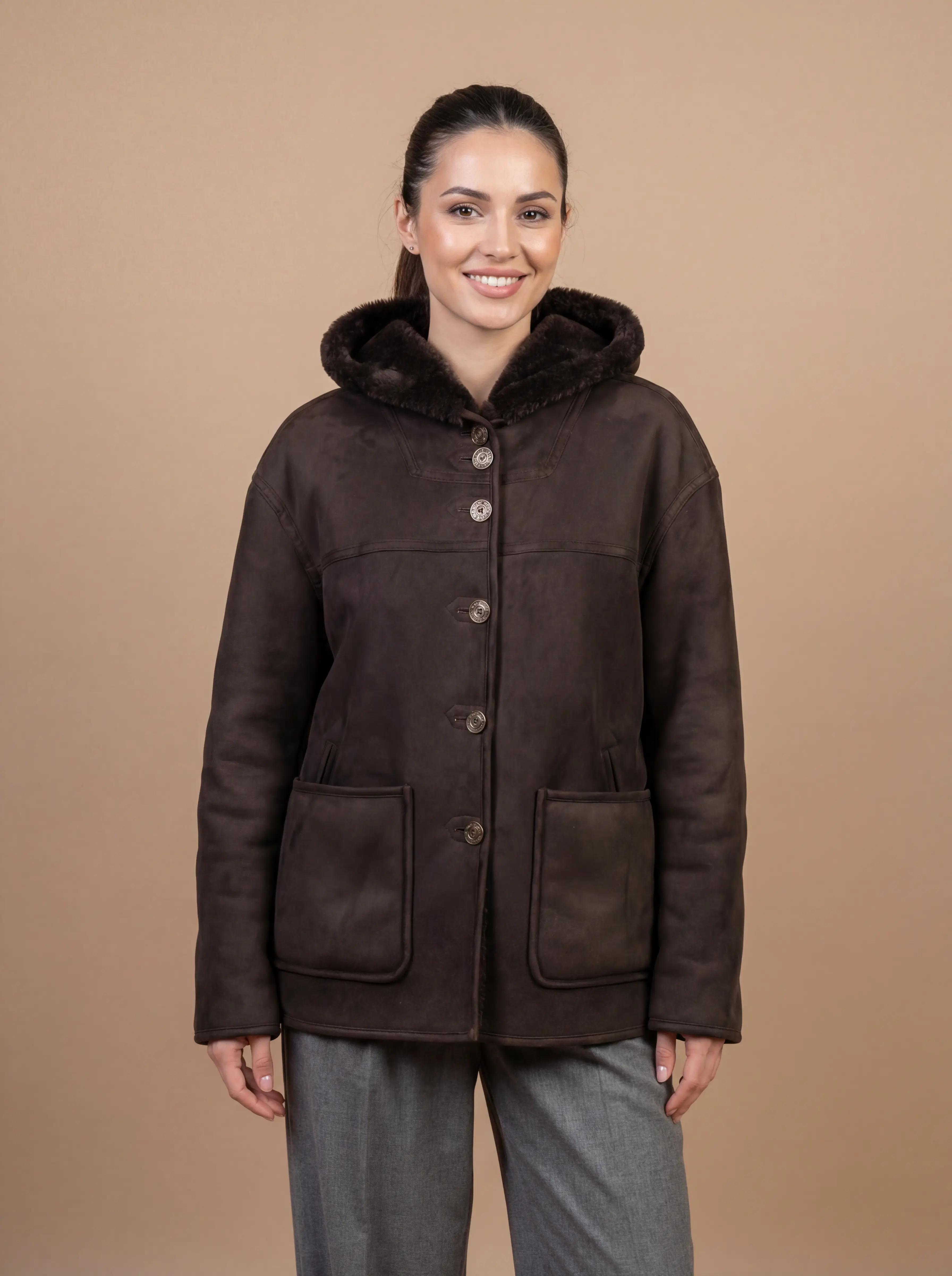 MONTONE/SHEEPSKIN MOD. YI6147 REVERSIBIL - immagine 3