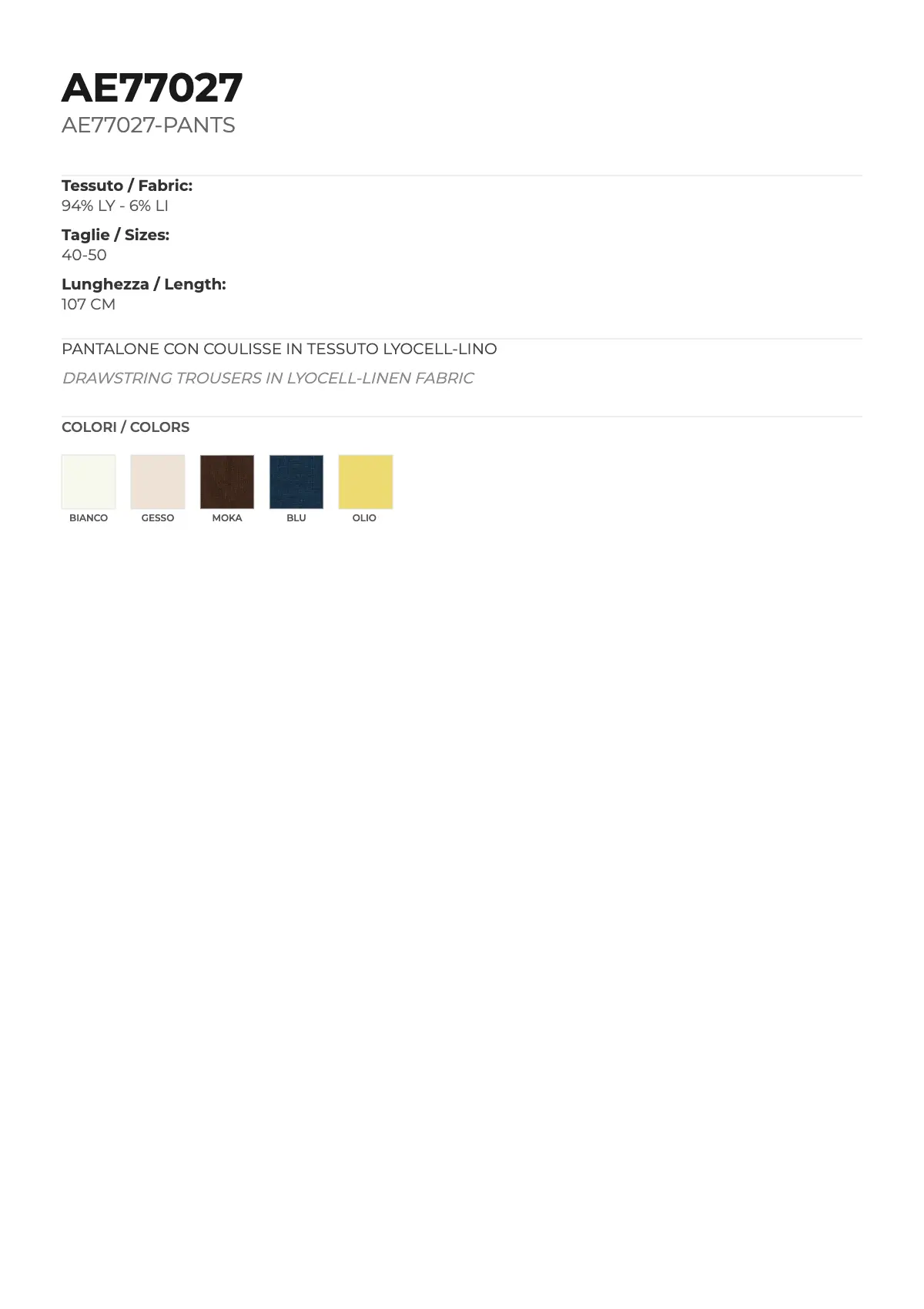 PANTALONE MOD. AE77027 - Image 6