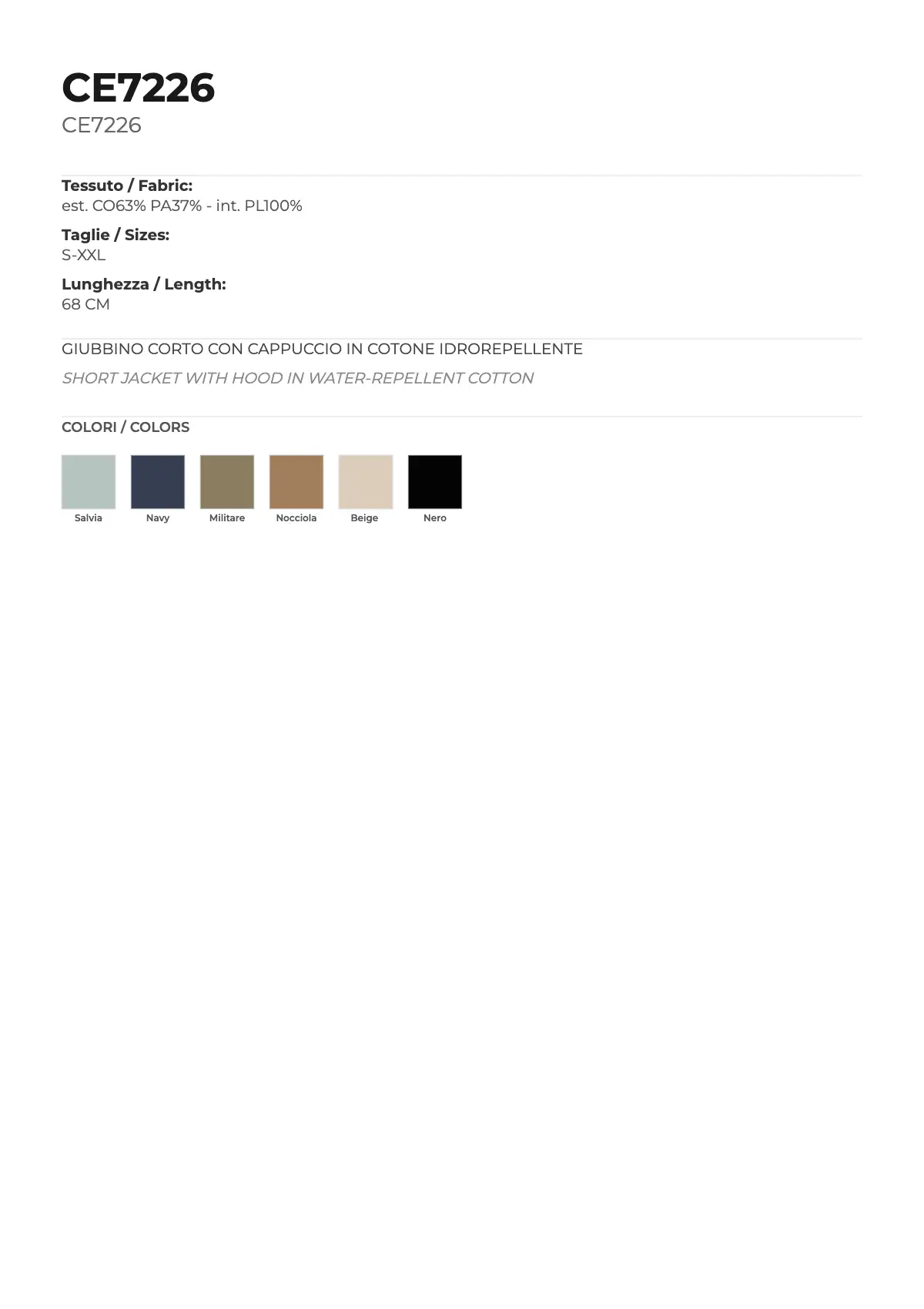 GIUBBINO MOD. CE7226 - Image 6