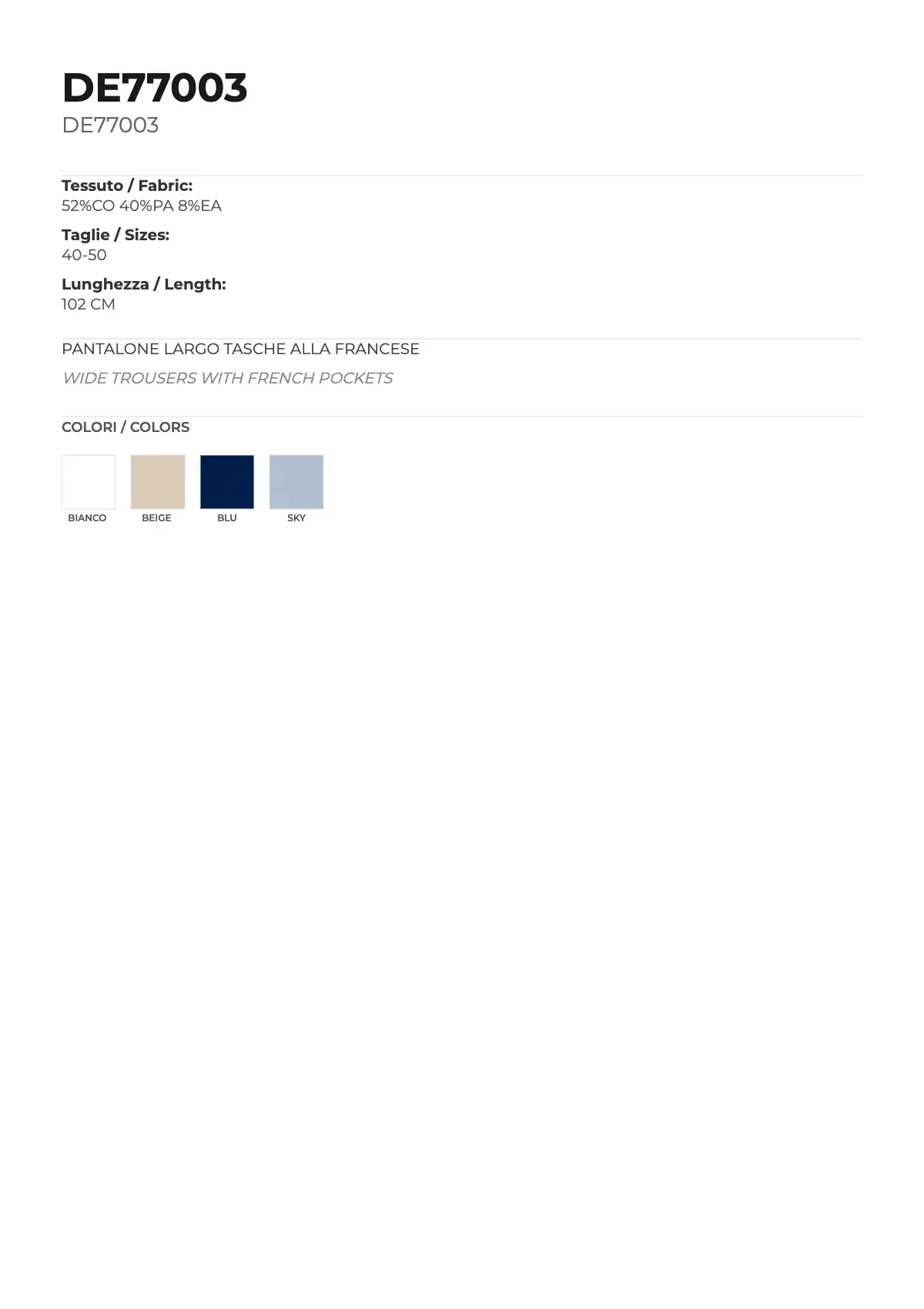 PANTALONE MOD. DE77003 - Image 6