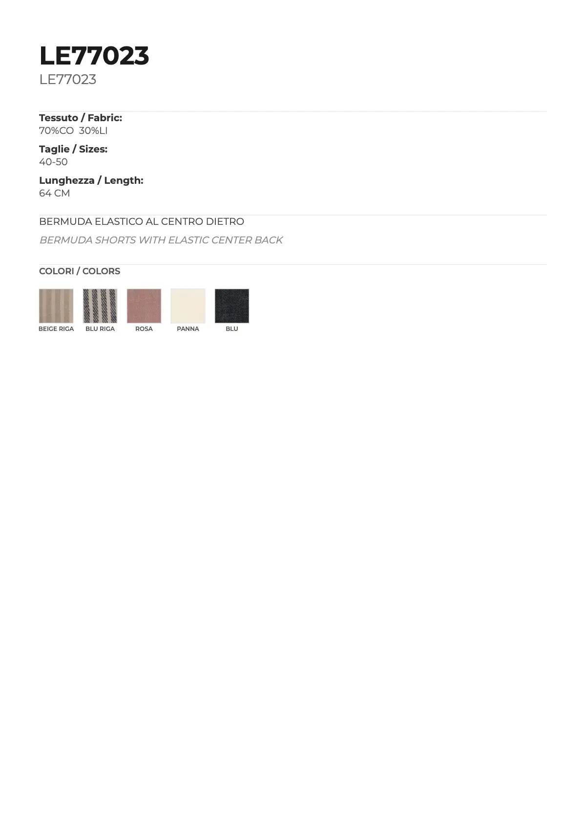 BERMUDA MOD. LE77023 - Image 6