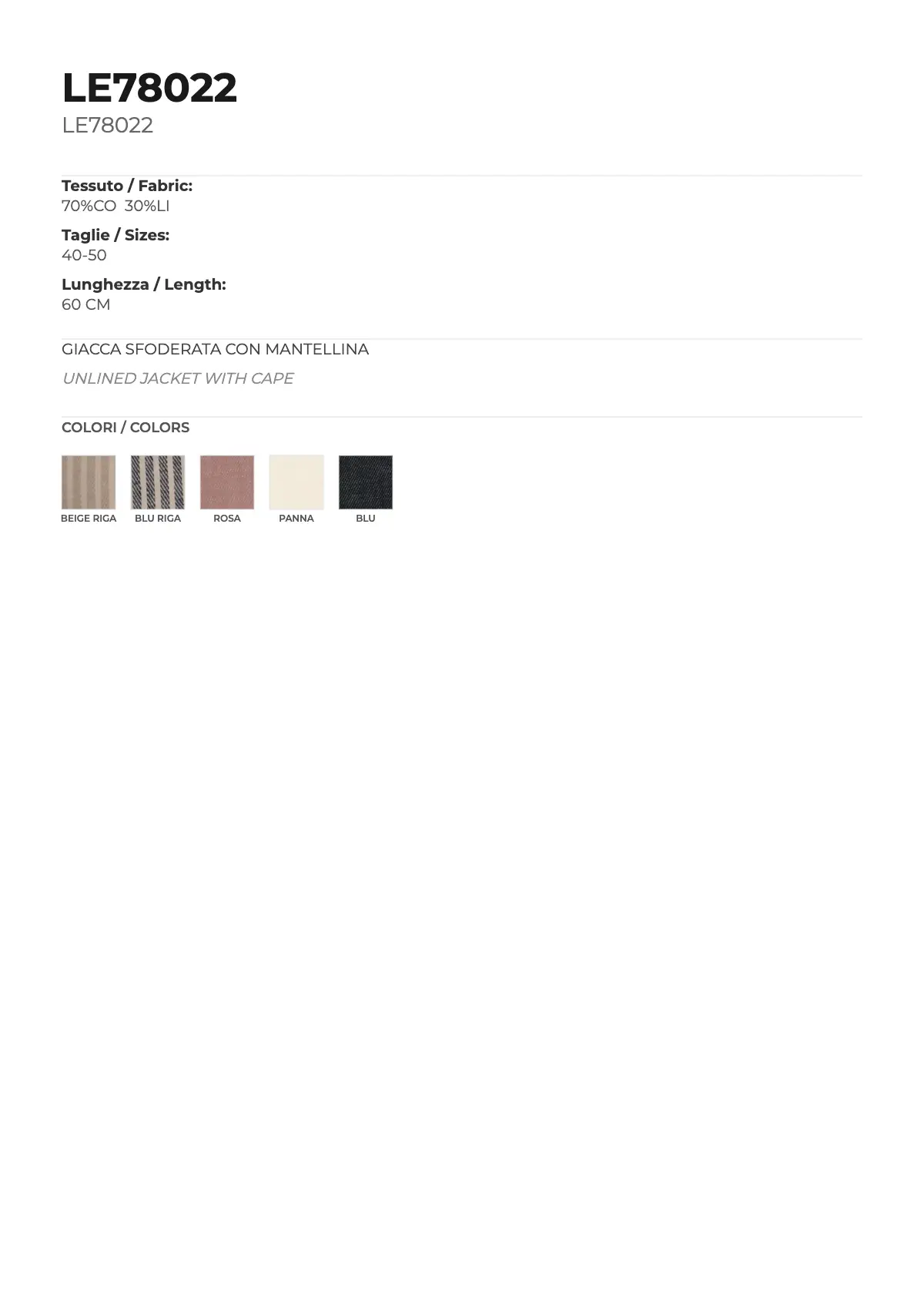 GIACCA MOD. LE78022 - Image 6