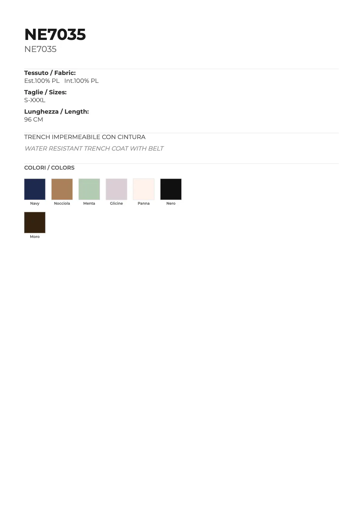 TRENCH MOD. NE7035 - Image 6